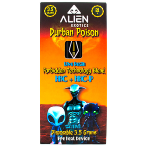 Alien Exotics Live Resin Disposable 3.5 Grams Pre Heat Device HHC + HHC-P - The Society 