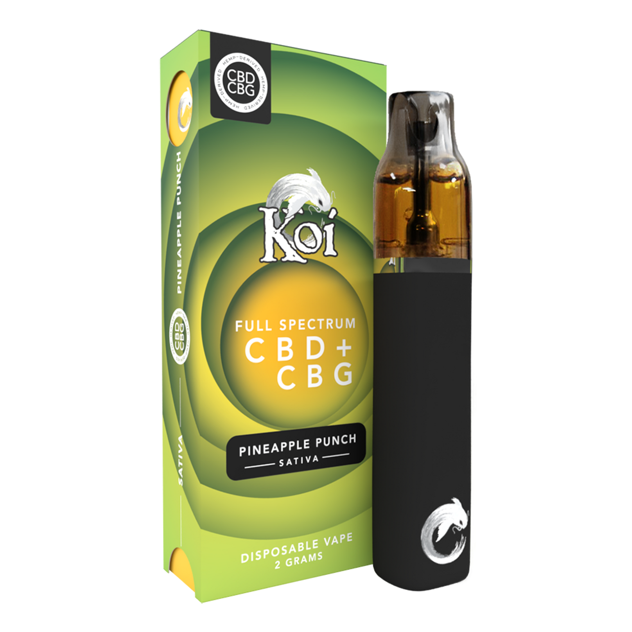 KOI - Full Spectrum CBD+CBG - Pineapple Punch ( Sativa ) 2 Grams - The Society 