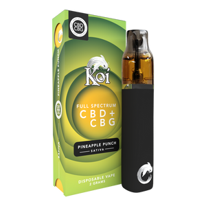 KOI - Full Spectrum CBD+CBG - Pineapple Punch ( Sativa ) 2 Grams - The Society 