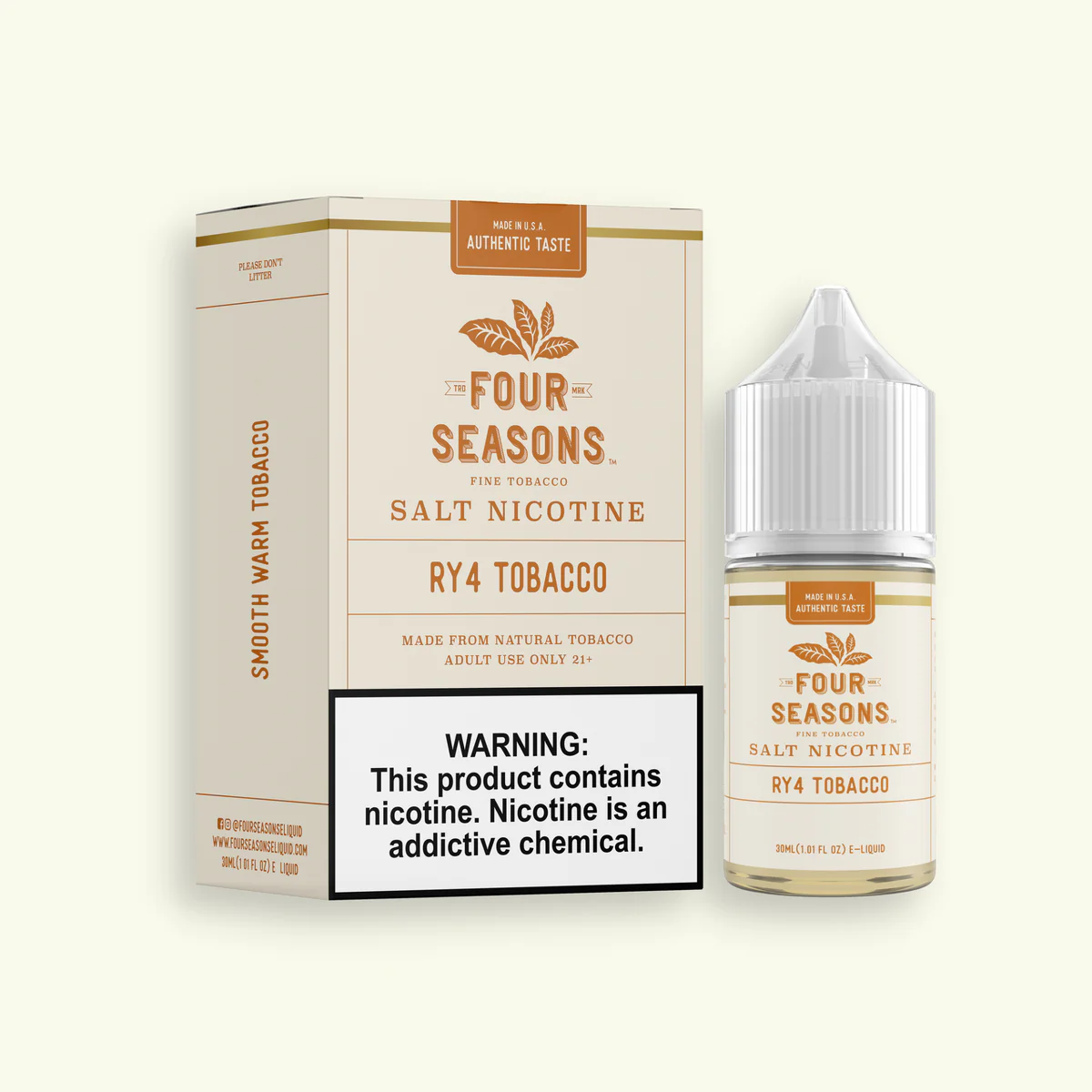 Four Seasons Salts Series, 30mL - 30mg, Assorted - The Society 