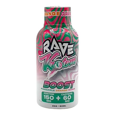 Rave Kratom Boost- pineapple orange guava - The Society 