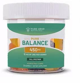 Pure Hemp Botanicals Pure Balance Gummies 450mg - The Society 