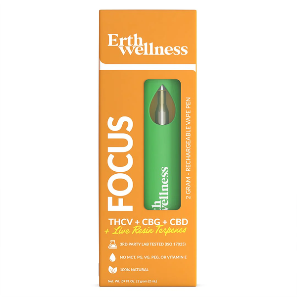 Erth Wellness - Rechargeable CBD Vape Pen 2 Grams- Various - The Society 