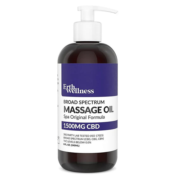 Erth Wellness - CBD Massage Oil - Spa Original - 1500 MG (THC Free) - The Society