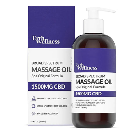 Erth Wellness - CBD Massage Oil - Spa Original - 1500 MG (THC Free) - The Society