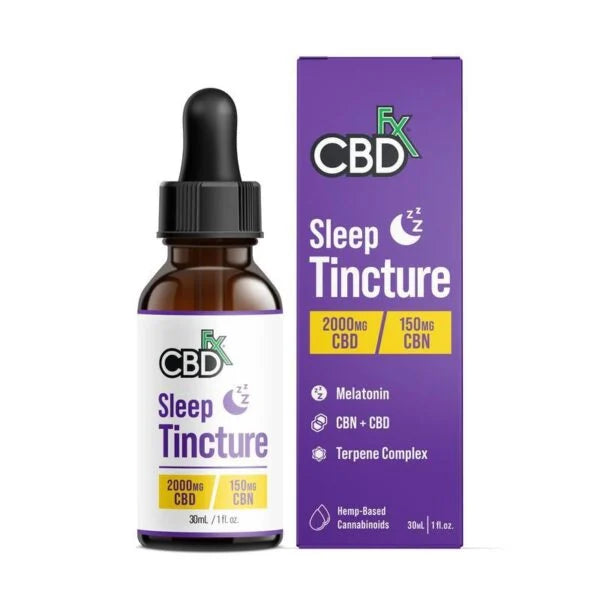 CBDfx - CBD Oil Sleep Tincture 2000mg CBD + 300mg CBN - Broad Spectrum - The Society