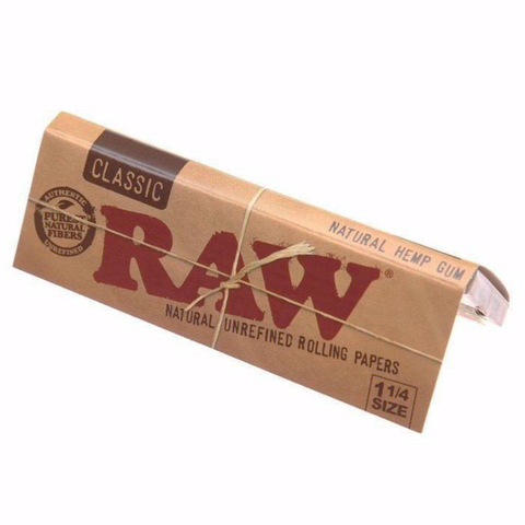 Raw Natural Unrefined Hemp Rolling Papers 1 Half Inch Size - The Society 