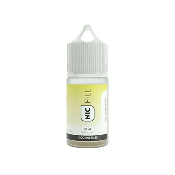 Nic Fill Unflavored Nicotine Concentrate 30mg & 50mg- 15mL- Assorted - The Society 