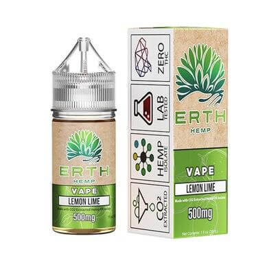 ERTH Hemp CBD Vape Juice 500 MG - LEMON LIME - The Society 