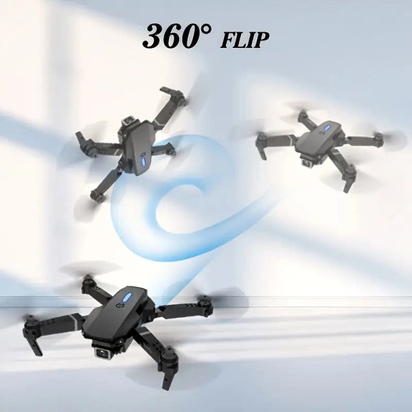 E99D Max Foldable Drone with Dual 4K Camera, App Control, FPV Live Video/Photo - The Society