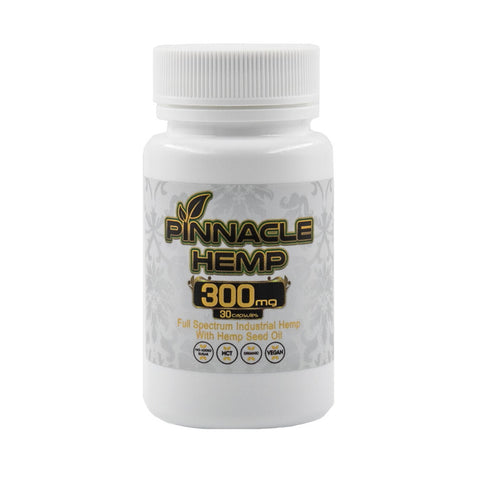 Pinnacle Hemp - Full Spectrum 300mg CBD Capsules - 30 Count - The Society