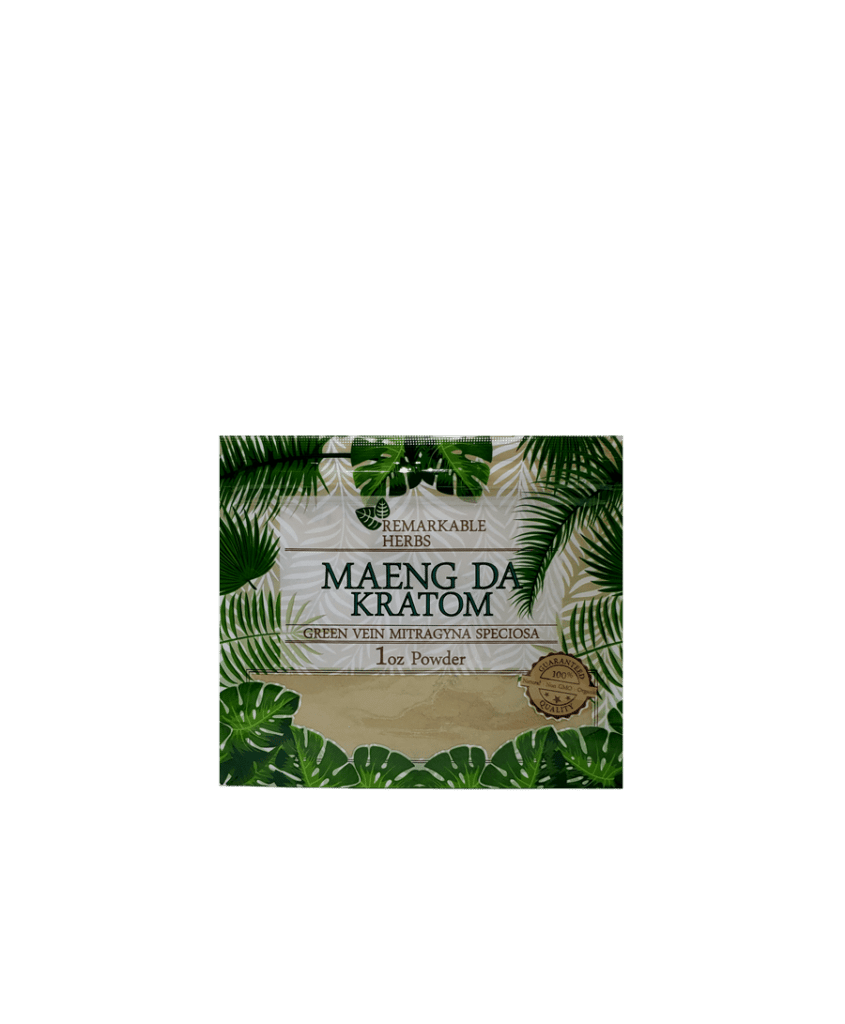 Remarkable Herbs - Green Vein Maeng Da Kratom Powder - The Society 