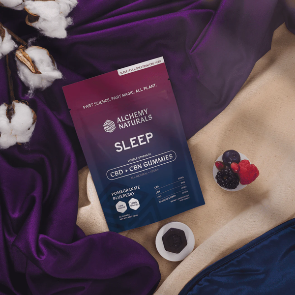 ALCHEMY NATURALS  -  SLEEP - Full Spectrum CBD+CBN GUMMIES 1,500MG - The Society 