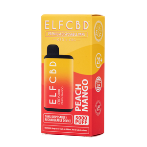 ELF CBD - Premium Disposable Vape - 5000 Puff - 5GM - CBD + CBG - Assorted