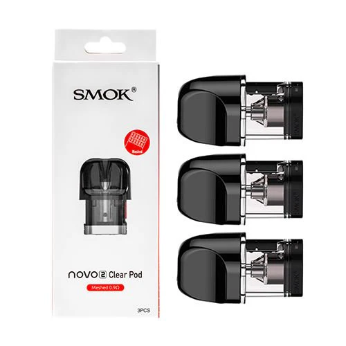 Smok Novo 2 Clear Pod 0.9 Meshed (Pack of 3) - The Society