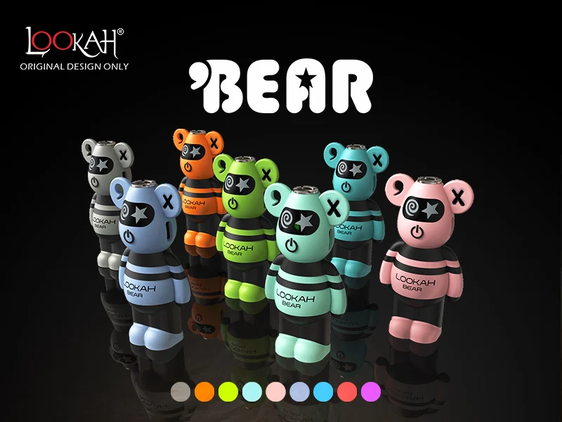 Lookah Bear 510 Thread Vape Battery - Assorted - The Society 