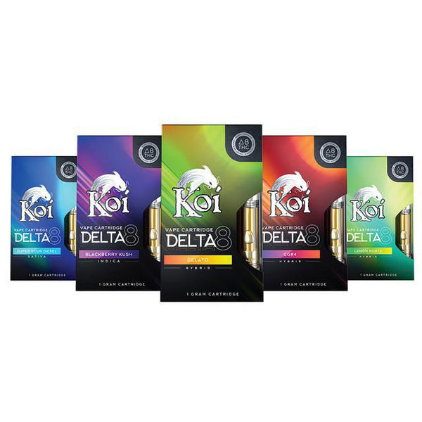 Koi Delta 8 THC Vape Cartridges- Assorted - The Society 