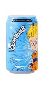 Ocean Bomb Dragonball Z  Super Soda Flavour Collector Cans- Sparkling Water (EXCLUSIVE) , 330 ml, Assorted Flavors0 - The Society 