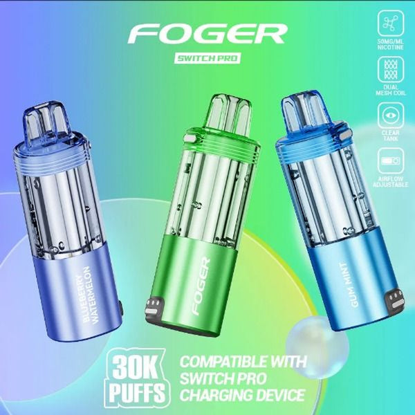 Foger - Switch Pro - Pod Only - 30,000 Puffs - Clear - The Society