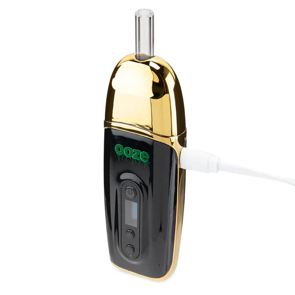 Ooze Flare 2200mah Dry Herb Vaporizer Kit- Lucky Gold - The Society
