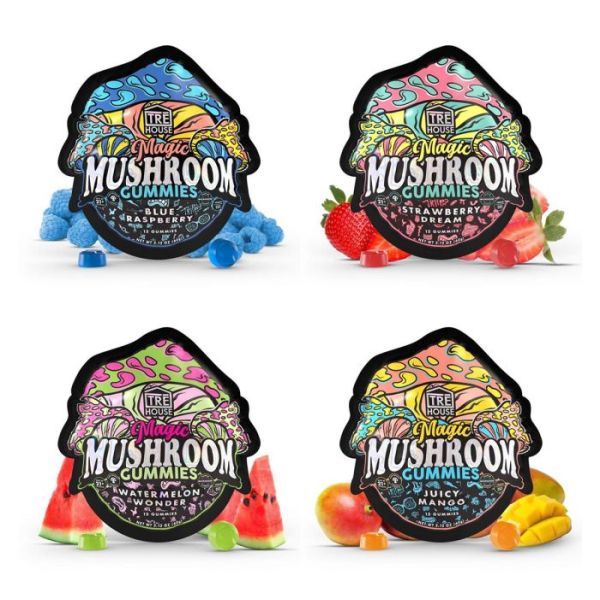 TRE House - Edible - Magic Mushrooms Gummies - Assorted - 15 Count - The Society