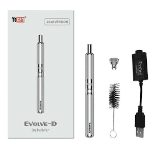 YoCan- Evolve-D Kit Dry Herb Vaporizor- Silver - The Society