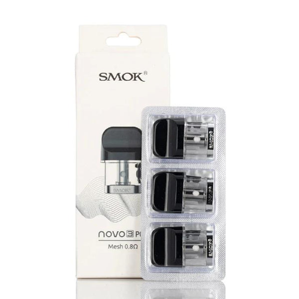 Smok Novo 3 Pod Mesh 0.8ohm (3pk) - The Society 