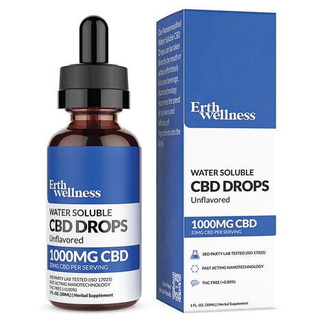 ERTH Wellness - CBD Oil - 1000mg-  Water Soluble Tincture - 30ml Bottle - The Society 