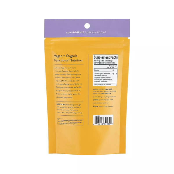 Wellmade - Organic Superfood Mushroom Powder: Lion's Mane - The Society 