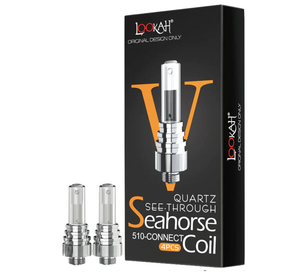 Lookah Seahorse 510 Thread See-Through Quartz (Coils)(4-Pack) - Type V - The Society