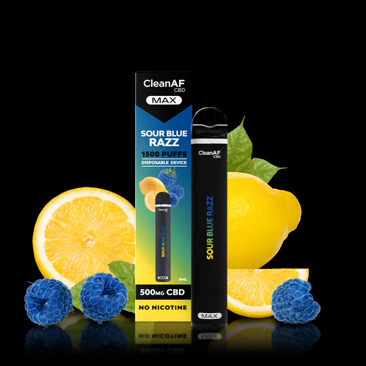 CleanAF MAX- CBD Disposable, 500mg- 1500 Puffs - The Society CleanAF MAX- CBD Disposable, 500mg- 1500 Puffs - The Society