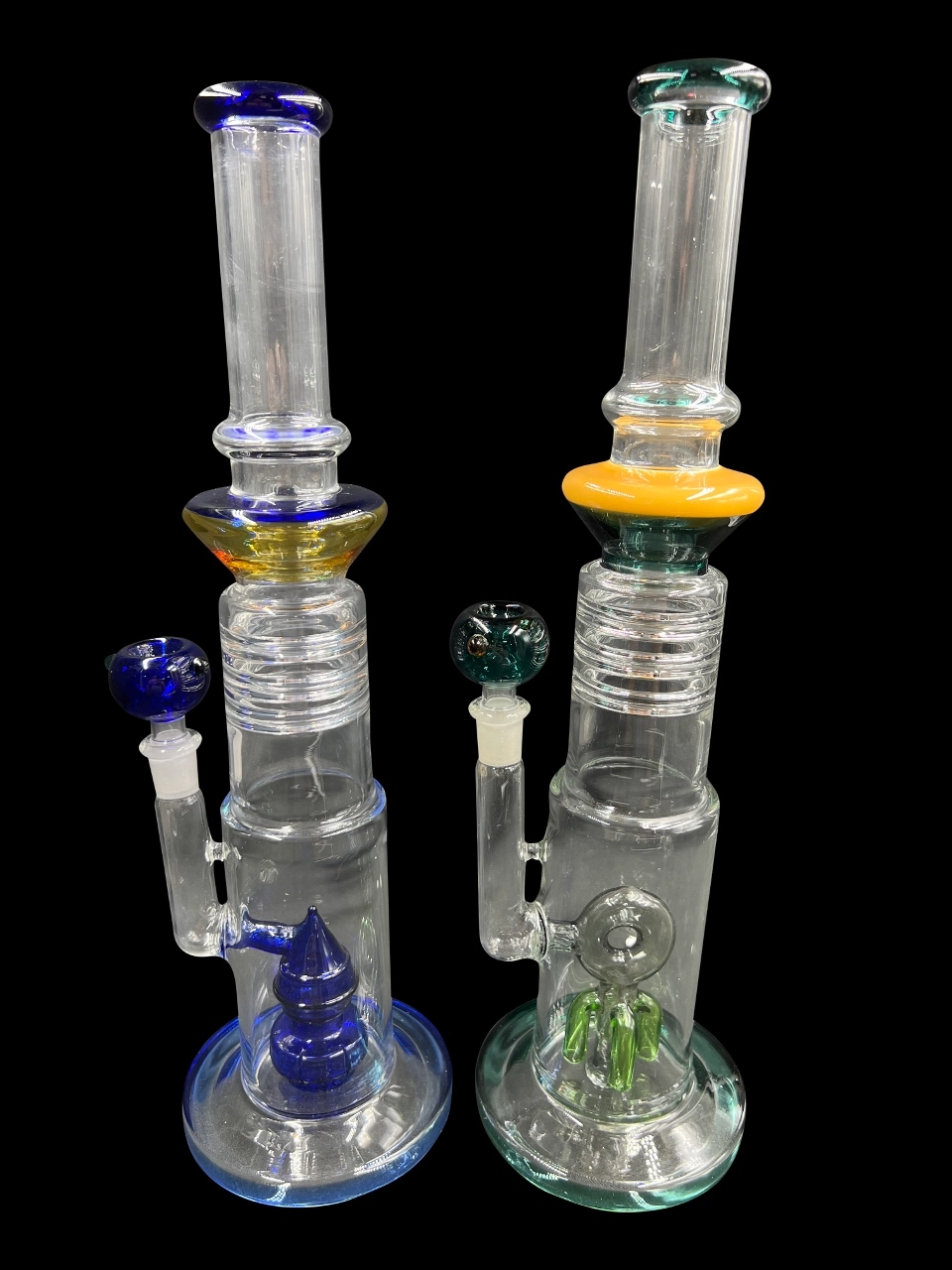 14" color Perc water pipe - The Society 