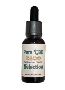 Pure CBD Selection- 2400MG Full Spectrum CBD Oil - The Society 