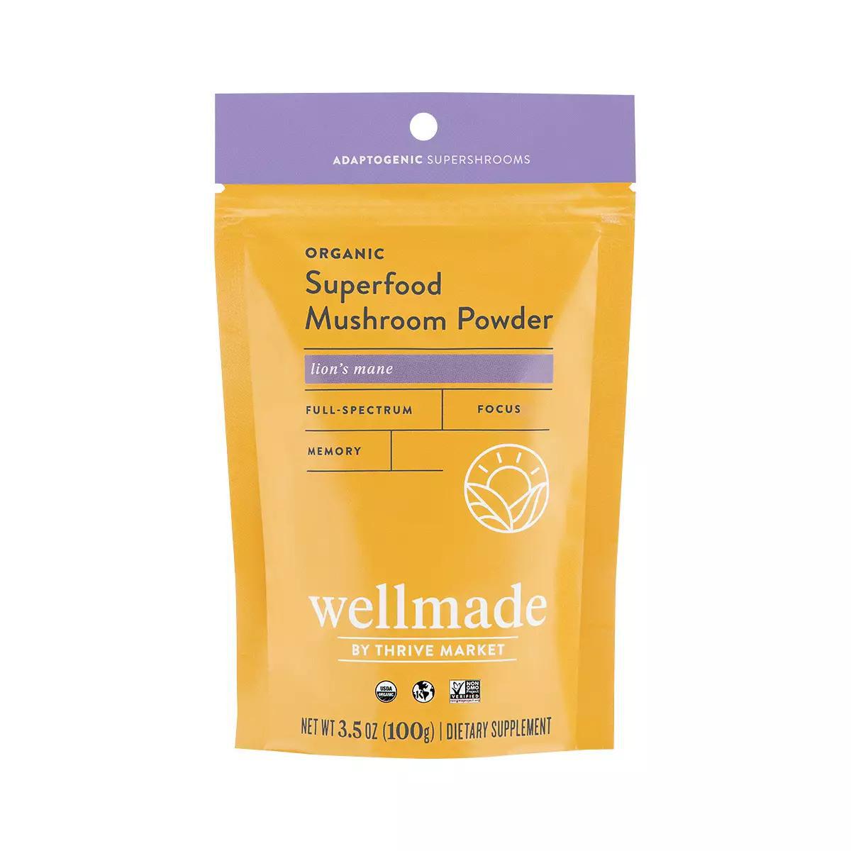 Wellmade - Organic Superfood Mushroom Powder: Lion's Mane - The Society 