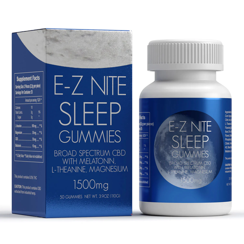 E-Z Nite Sleep CBD+Melatonin Gummies 1500mg - The Society 