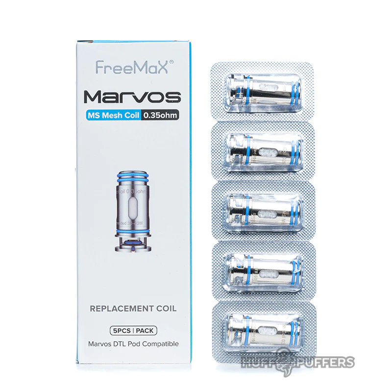 Freemax - Marvos MS Mesh Replacement Coils 0.35 Mesh DTL  (Pack of 5) - The Society 