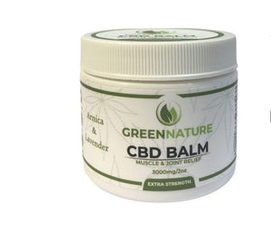 Green Nature CBD Balm/Rub with Arnica - 3000mg (2oz) - Balm/Rub 3000mg - The Society 