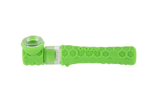 Ooze Piper 2-in-1 Silicone Pipe + Chillum - Green - The Society 
