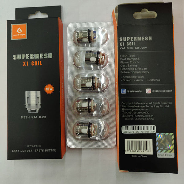 Geek Vape Supermesh X1 Coil (5pk) - The Society 