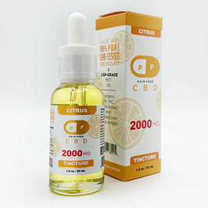 PF - Pain Free 2000mg CBD Oil - Citrus - The Society 
