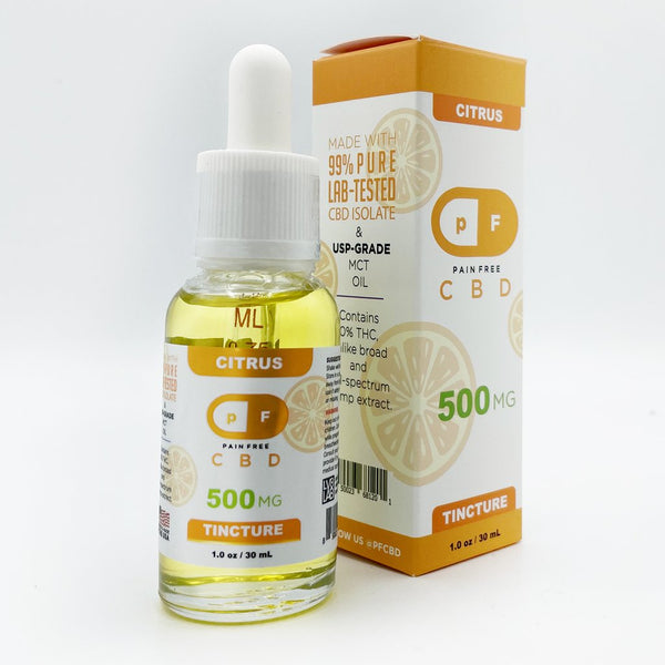 PF - Pain Free 500mg CBD Oil - Unflavored - The Society 