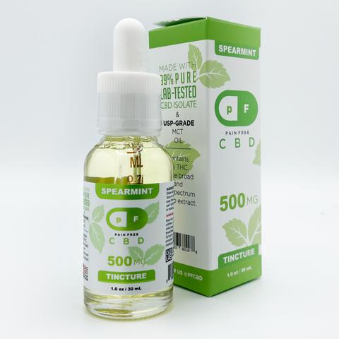 PF - Pain Free 500mg CBD Oil - Unflavored - The Society 