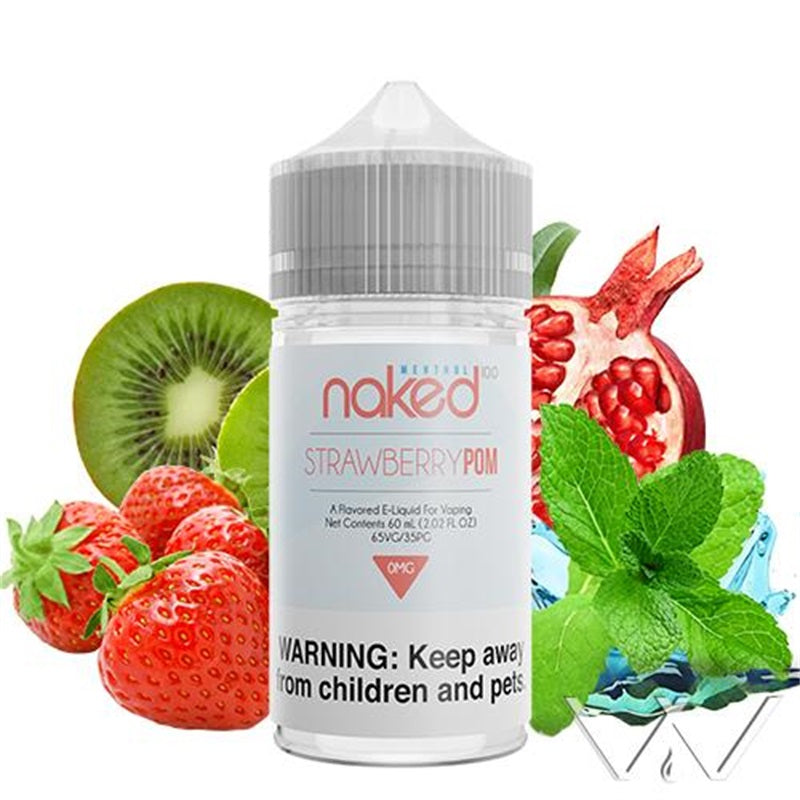 Naked Strawberry Pom Menthol 0mg - The Society 