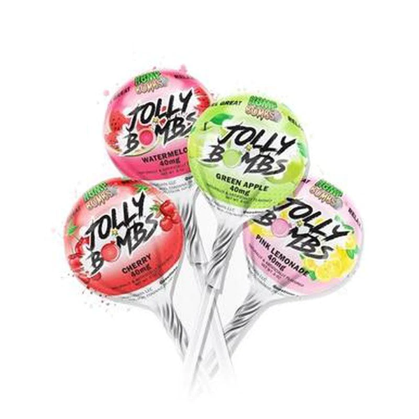 Hemp Bombs - CBD Edible - Jolly Lollipops Assorted - 25mg Assorted - 4 Pack - The Society 