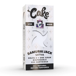 Cake- 1Gm Delta 8 Cartridge - Sativa (Samurai Jack) - The Society 