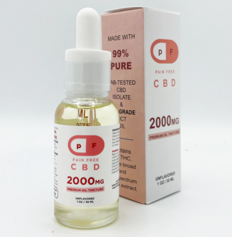 PF - Pain Free 2000mg CBD - Unflavored - The Society 