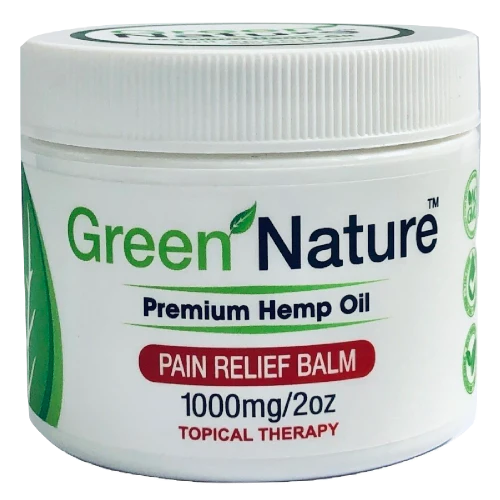 Green Nature - Pain Relief Balm 1000mg (1oz) 28 g - Balm/Rub - The Society 