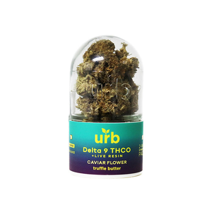 URB Delta 9 THCO + Live Resin Caviar Flower- Truffle Butter - Hybrid 7grams - The Society 