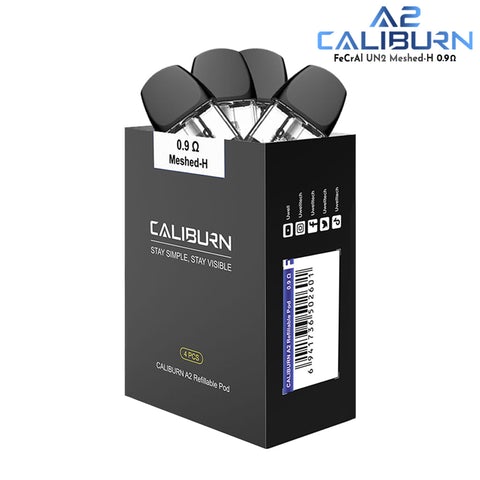 Caliburn A2 Pods 0.9Ohm (4 Pack) - The Society 