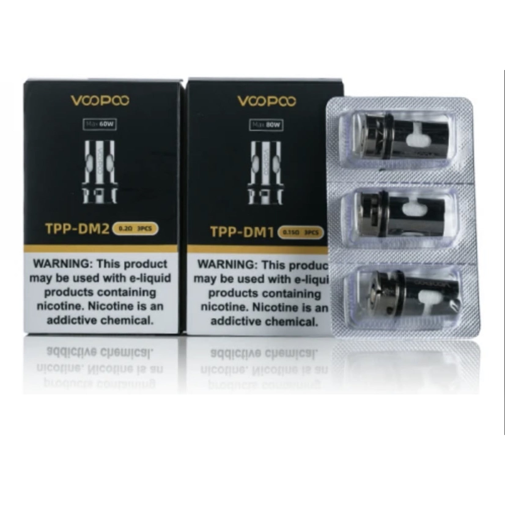 Voopoo TPP-DM4 (0.3Ohm) Coils (Pack of 3) - The Society 